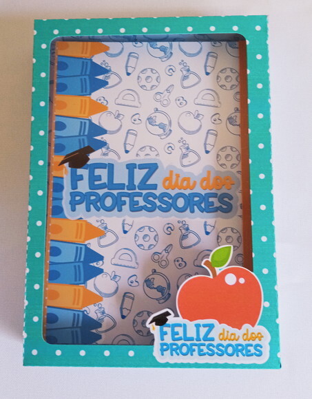Bloco Cartonado com Caixa de Presente - Dia dos Professores