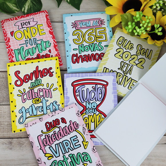 Bloquinho de Anotação - 10x7 cm - Frases Motivacionais