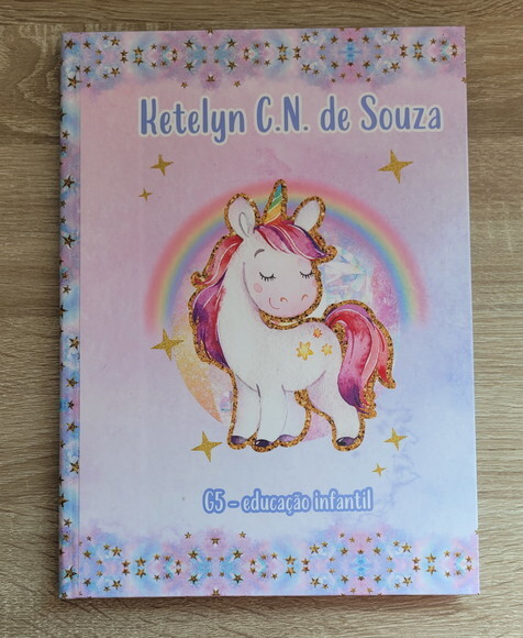 Caderno Brochura Universitário Unicórnio