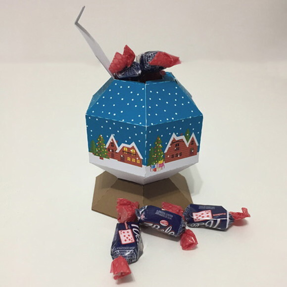 Caixa Globo de Neve Natalino