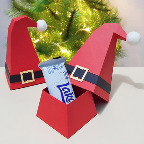 Caixa Gorro do Papai Noel