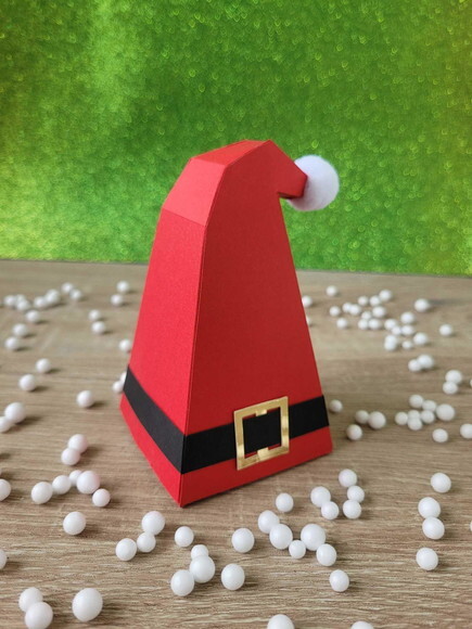 Caixa Gorro do Papai Noel