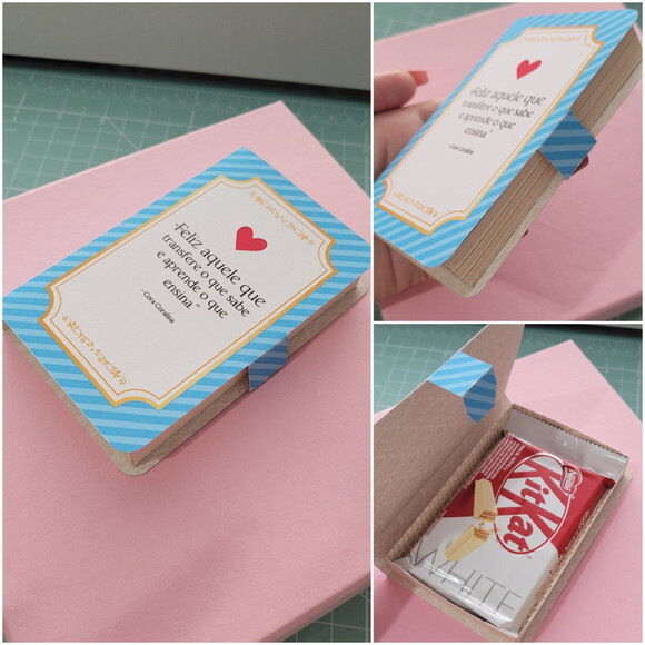Caixa Livro - Porta Kitkat - Dia dos Professores