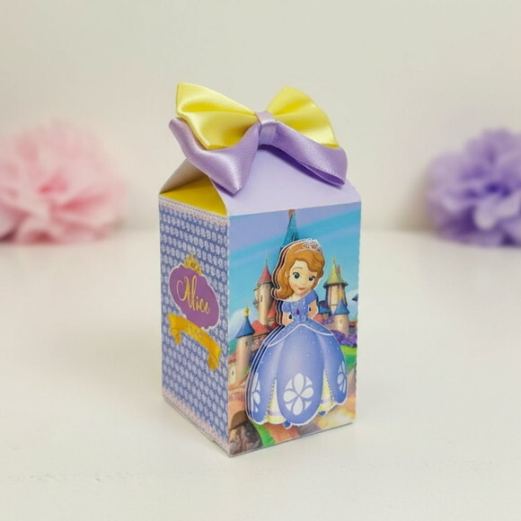 Caixa Milk com Aplique 3d - Princesa Sofia