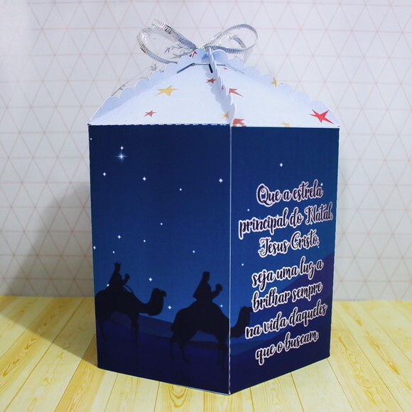 Caixa Panetone / Chocotone - Natal Bíblico