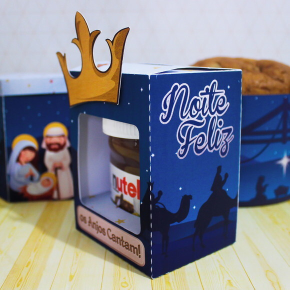 Caixa para Nutella - Natal Bíblico