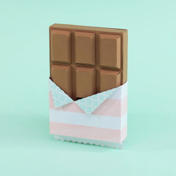 Caixa Porta Kit Kat em Formato de Barra de Chocolate