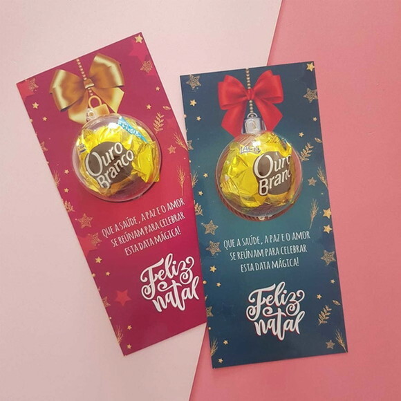 Card / Cartão com Bombom - Natal