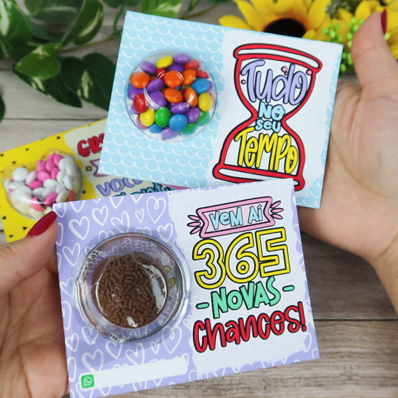 Card com Blister - Frases Motivacionais