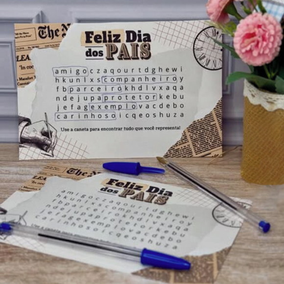 Card com Caneta - Dia dos Pais