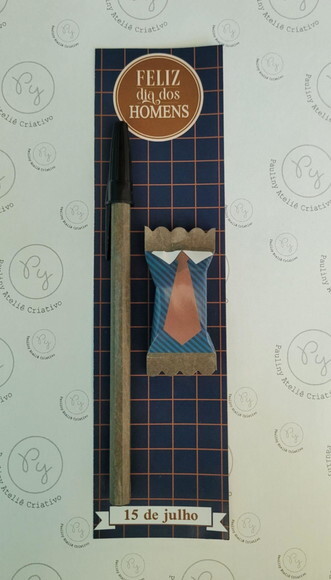 Card com Caneta e Balinha - Dia do Homem