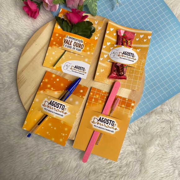 Cartão / Card Corte Especial para Mimos - Agosto Dourado