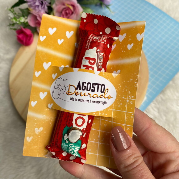 Cartão / Card Corte Especial para Mimos - Agosto Dourado