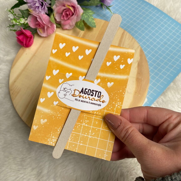 Cartão / Card Corte Especial para Mimos - Agosto Dourado