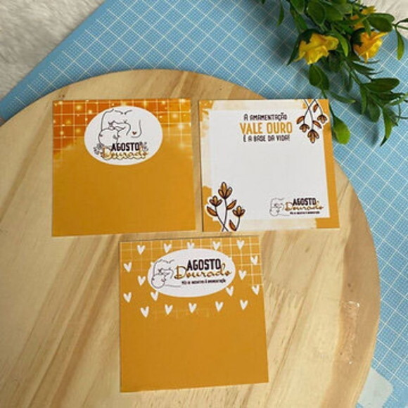 Cartão / Card para Mimos - Agosto Dourado