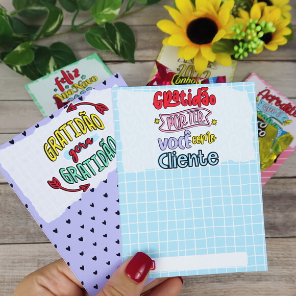 Cartão / Card para Mimos - Frases Motivacionais