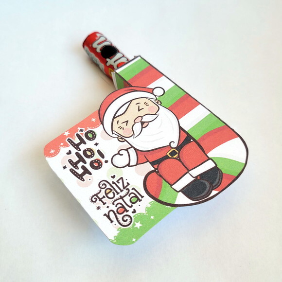 Cartão Caixinha Papai Noel