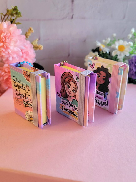 Chaveiro de Post-it - Dia da Mulher