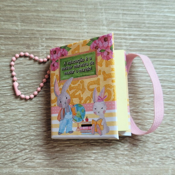 Chaveiro de Post-it - Dia dos Professores