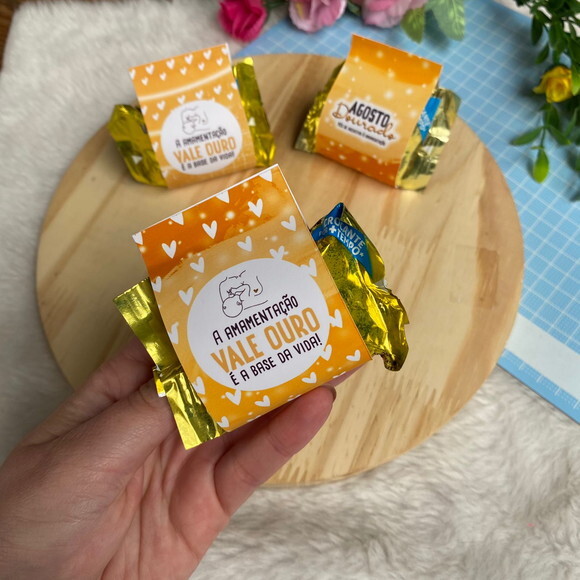 Cinta para Doces - Agosto Dourado - Porta Bombom