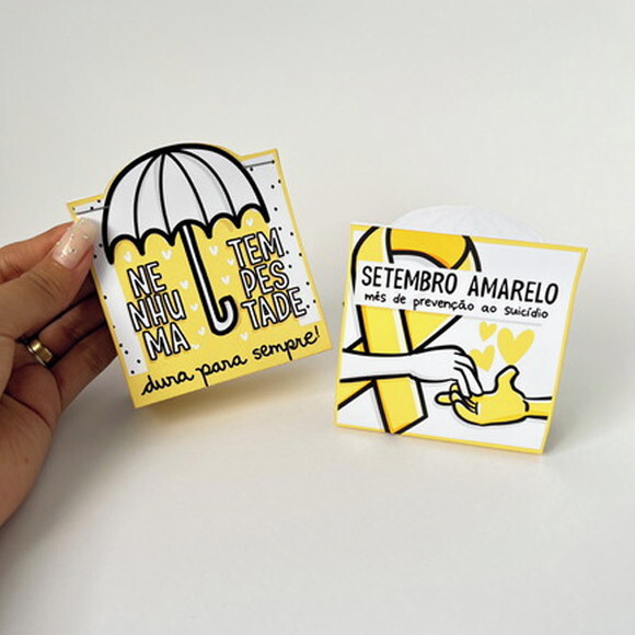 Cinta para Doces - Setembro Amarelo - Porta Bombom