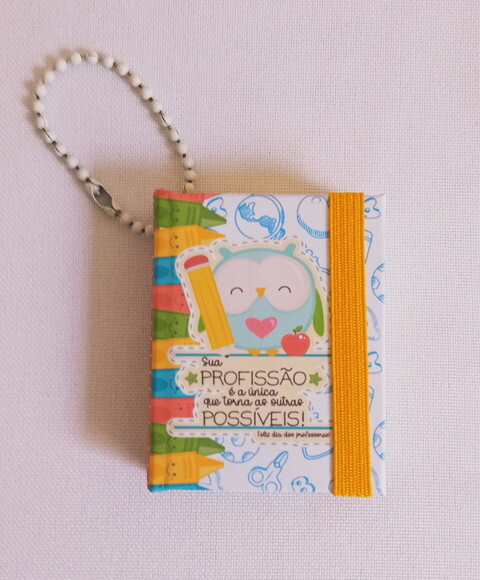 Kit Bloco, Caneta e Chaveiro de Post-it Dia dos Professores