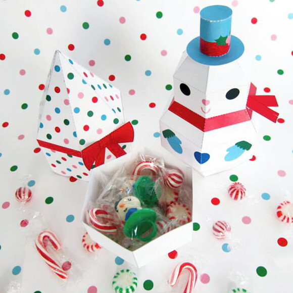 Kit Caixinhas Bonecos de Neve