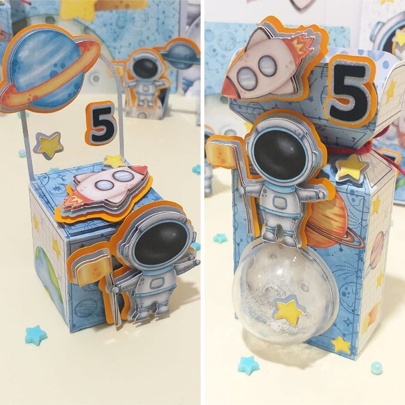 Kit Festa Luxo Astronauta - 39 Itens