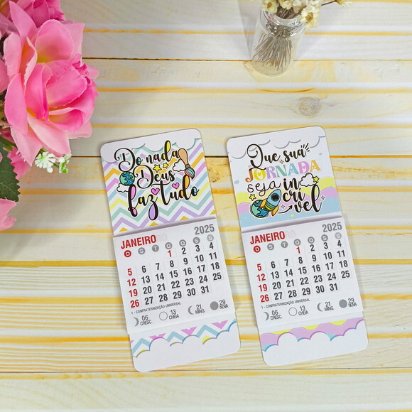 Mini Calendário com Imã 2026