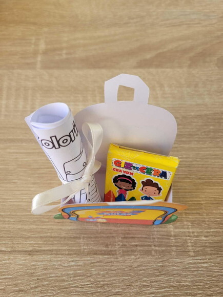 Mini Kit de Colorir - Lembrancinha de Volta às Aulas