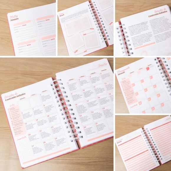 Planner Artesã Permanente c/ Planejador de Conteúdo Infinito