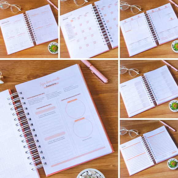Planner Empreendedora Artesã Planejador de Conteúdo Infinito
