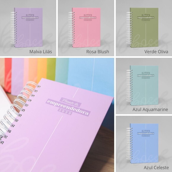 Planner Empreendedora Permanente com Planejador de Conteúdo