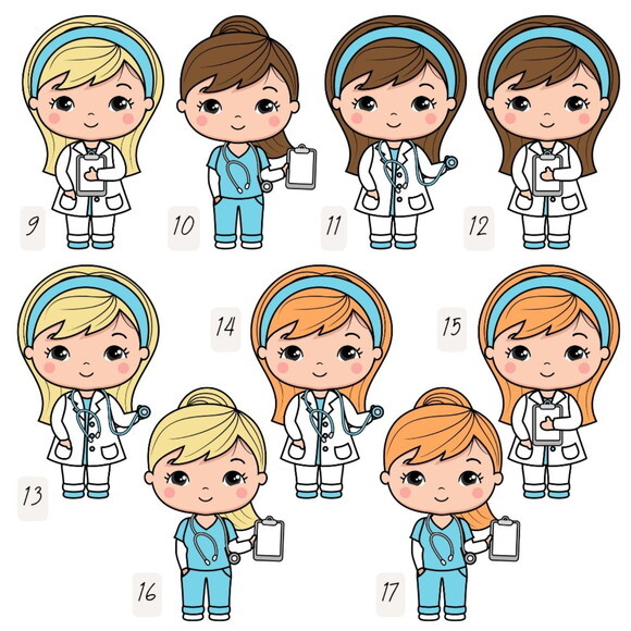 Topo de Bolo Médica / Enfermeira