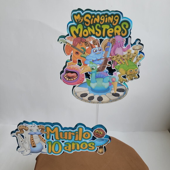 Topo de Bolo Monsters