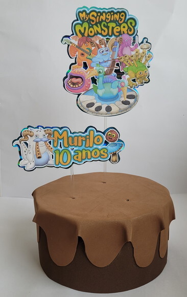 Topo de Bolo Monsters