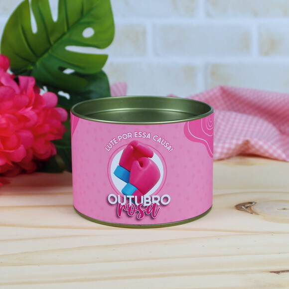 Tubo Lata 7x10 - Outubro Rosa