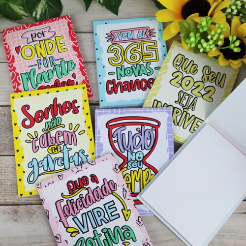 Bloquinho de Anotação - 10x7 cm - Frases Motivacionais