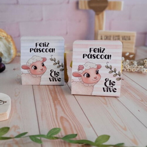 Bombom com Cinta Páscoa Cristã