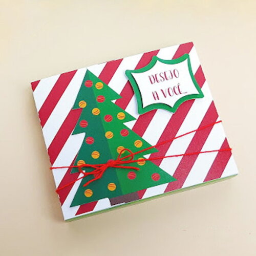 Caixa Cartão de Natal Desejos