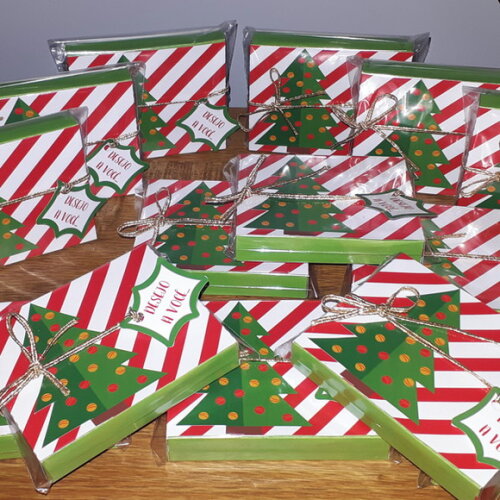 Caixa Cartão de Natal Desejos