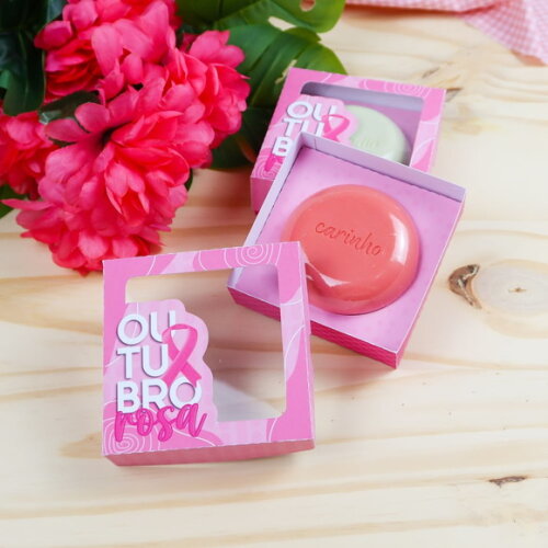 Caixa com Sabonete Natura - Outubro Rosa