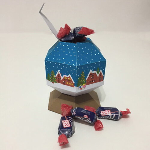Caixa Globo de Neve Natalino