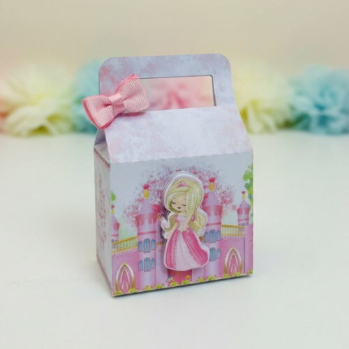 Caixa Mala / Maletinha com Alça e Aplique 3d - Princesas