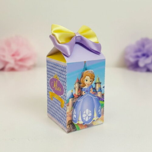 Caixa Milk com Aplique 3d - Princesa Sofia