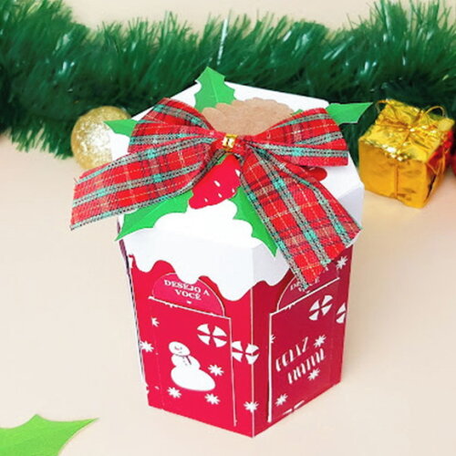 Caixa Mini Panetone / Chocotone - Desejos de Natal