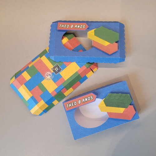 Caixa Porta Kit Kat - Festa Blocos / Brinquedos