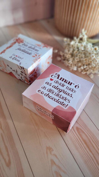 Caixa Versátil para Doces ou Pequenos Presentes - Namorados
