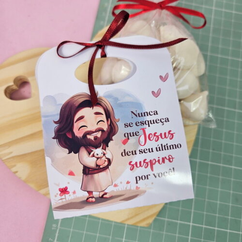 Capinha Porta Saquinho de Suspiro - Cristão