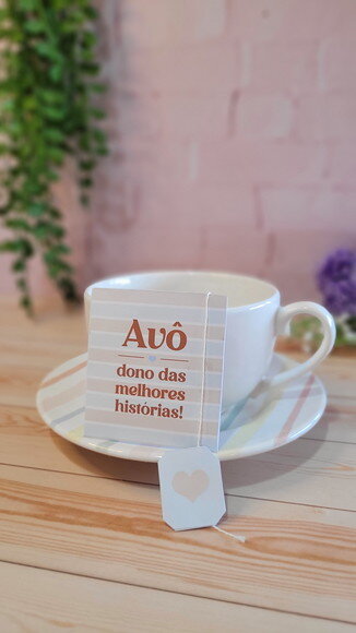 Capinhas para Sachê de Chá - Dia dos Avós